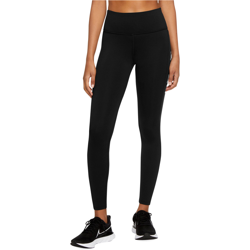 Nike Df Fast Sw Rn Mr 7/8 Tgh Malla Larga Running Mujer